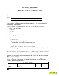 Document preview: Form 1C-P-855 (RG-LC-508) Request to Access Court or Adlro Record - Hawaii
