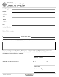 Document preview: Form HFS3773 Late Filing Affidavit - Illinois