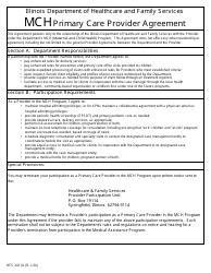 Form HFS3411A Mch Primary Care Provider Agreement - Illinois, Page 2