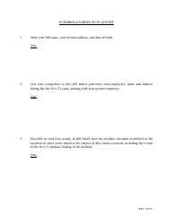 Document preview: Form 1C-P-528 Interrogatories to Plaintiff - Hawaii