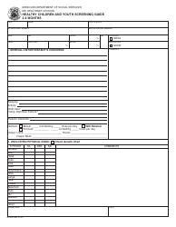 Form MO886-3989 Healthy Children and Youth Screening Guide - 2-3 Months - Missouri