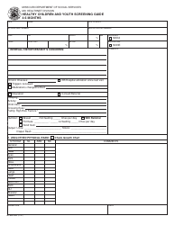 Document preview: Form MO886-3990 Healthy Children and Youth Screening Guide - 4-5 Months - Missouri