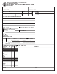 Form MO886-3991 Healthy Children and Youth Screening Guide - 6-8 Months - Missouri