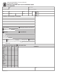 Form MO886-3994 Healthy Children and Youth Screening Guide - 15-17 Months - Missouri