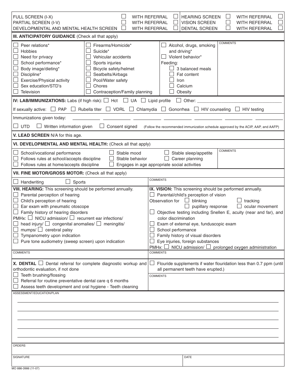 Form MO886-3986 - Fill Out, Sign Online and Download Printable PDF ...