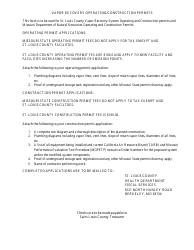 &quot;Vapor Recovery System Construction/Operating Permit Application&quot; - Saint Louis County, Missouri, Page 2
