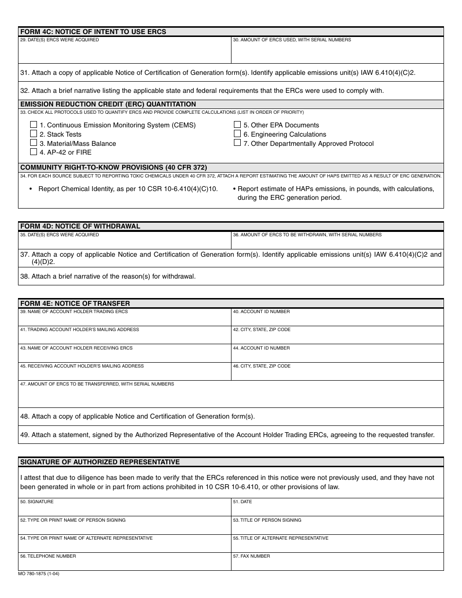 Form MO780-1875 - Fill Out, Sign Online and Download Printable PDF ...