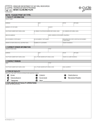 Document preview: Form MO780-2218 Basic Closure Plan - Missouri