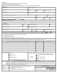 Document preview: Form MO780-1163 Certified Resource Recovery Facility Application - Missouri