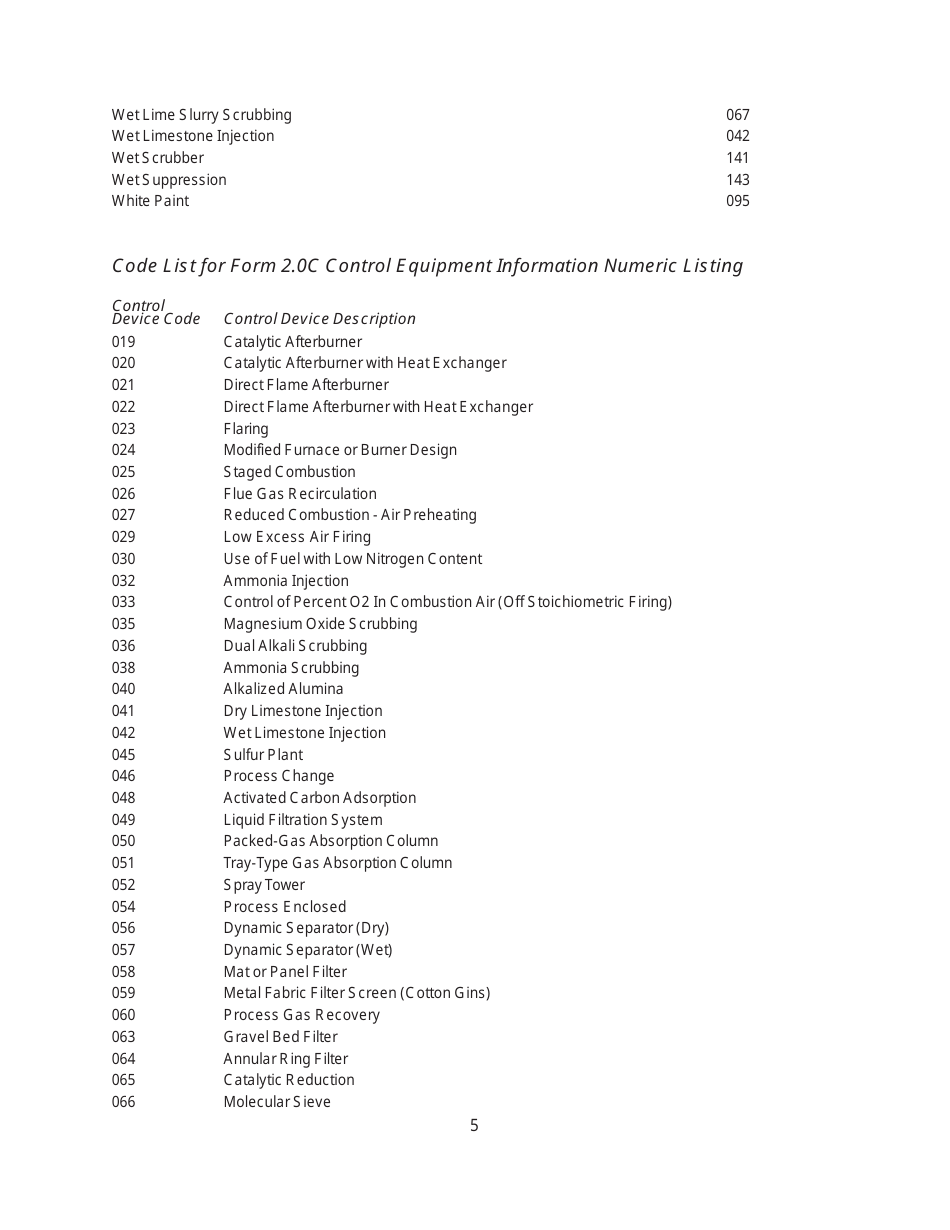 Instructions for Form MO780-1434, EIQ Form 2.0C Control Device Information - Missouri, Page 5
