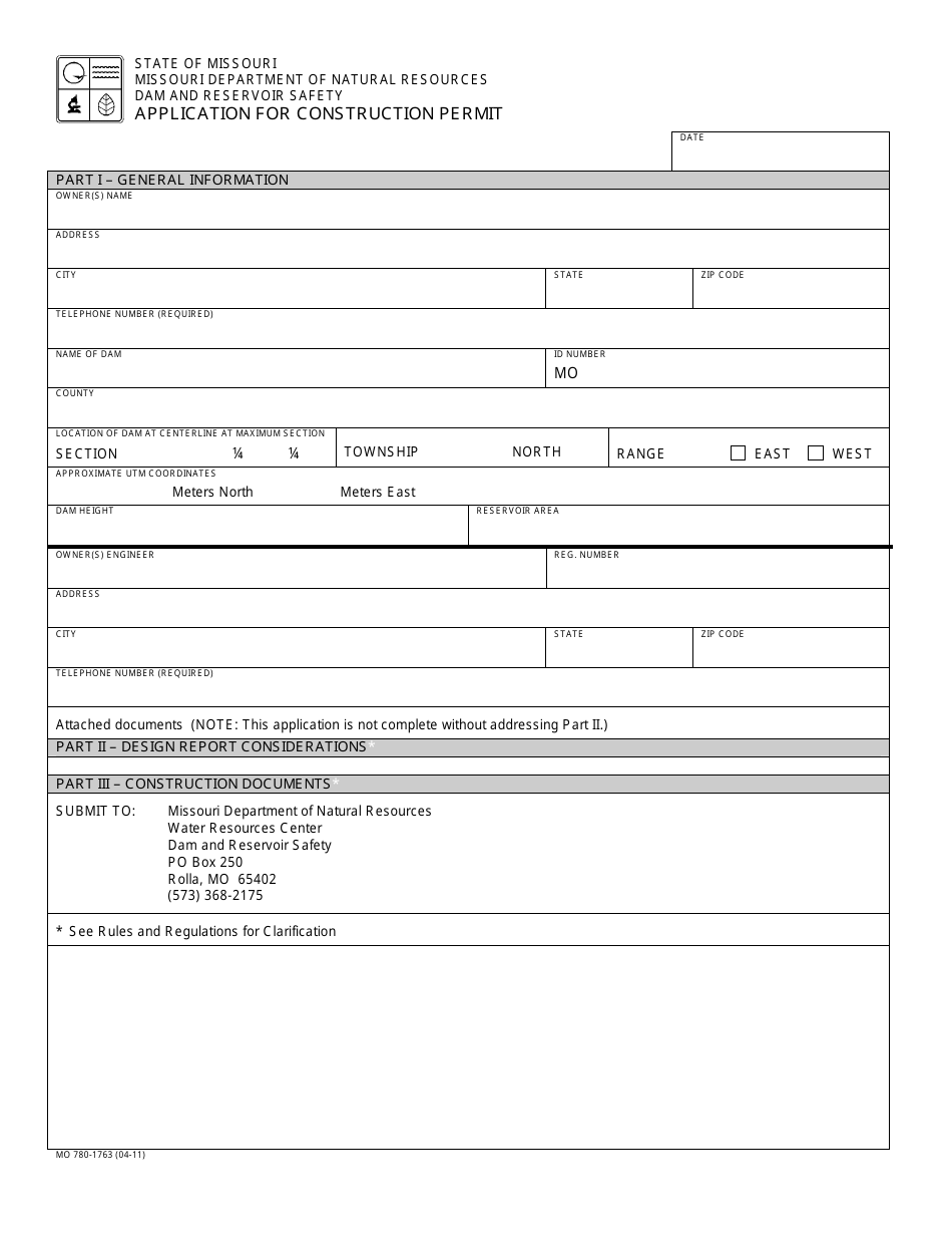 Form Mo780-1763 - Fill Out, Sign Online And Download Fillable Pdf 