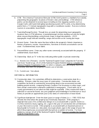 Instructions for Form MO780-2125 Architectural/Historic Inventory Form - Missouri, Page 2