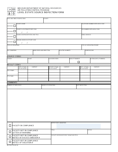 Form MO780-2178  Printable Pdf