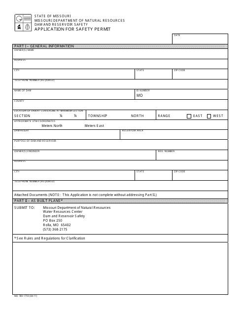 Form MO780-1759  Printable Pdf