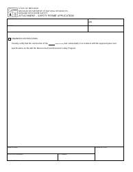 Document preview: Form MO780-1760 Certification - Safety Permit Application - Missouri