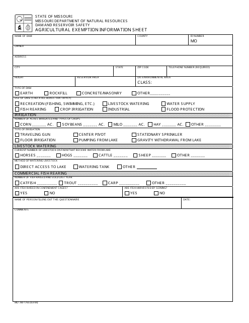 Form MO780-1765  Printable Pdf