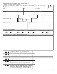 Document preview: Form MO780-2107 Hazardous Waste Transporter and Facility Checklist - Missouri