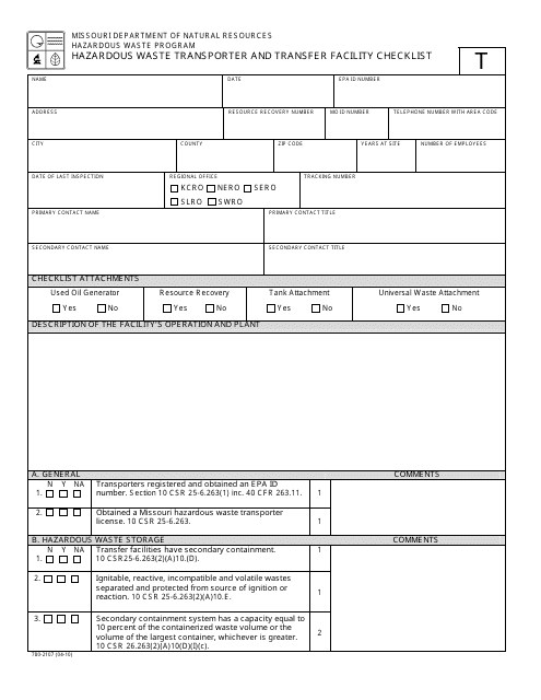 Form MO780-2107  Printable Pdf