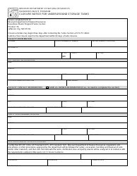 Form MO780-2121 Closure Notice for Underground Storage Tanks - Missouri