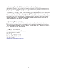 Instructions for EIQ Form 2.3, MO780-1440 VOC Process Mass Balance Worksheet - Missouri, Page 3