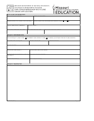 Document preview: Form MO780-2150 Sheltered Workshop Recycling Grant Application - Missouri