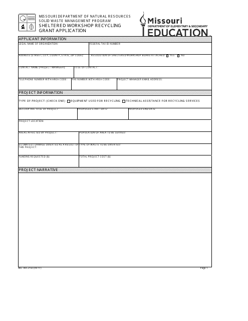 Form MO780-2150  Printable Pdf