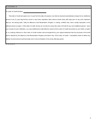 Form MO780-1472 Personal Bond Secured by a Letter of Credit - Missouri, Page 6