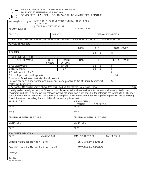 Form MO780-1368  Printable Pdf