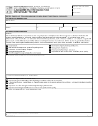 Document preview: Form MO780-2530 Clean Water State Revolving Fund Green Project Reserve - Missouri