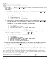 Form MO780-1250 Violation History Disclosure Statement and Summary Sheet - Missouri, Page 2