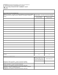 Form MO780-1250 Violation History Disclosure Statement and Summary Sheet - Missouri, Page 3