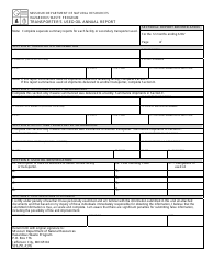 Document preview: Form MO780-1555 Transporter's Used Oil Annual Report - Missouri