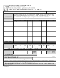 Document preview: EIQ Form 3.0 CK (MO780-1508) Charcoal Kiln Emissions Fee Calculation - Missouri