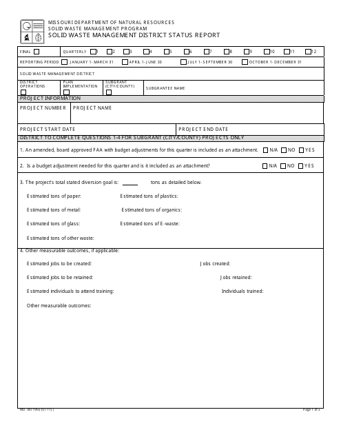 Form MO780-1993  Printable Pdf