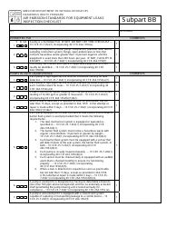 Form MO780-2182 Subpart BB Air Emission Standards for Equipment Leaks Inspection Checklist - Missouri
