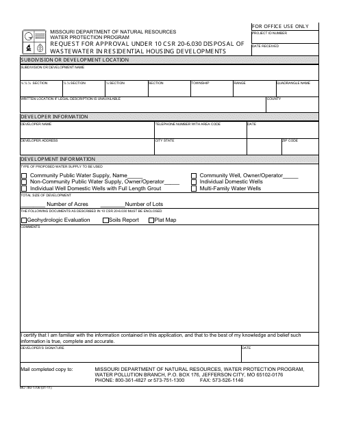 Form MO780-1706  Printable Pdf