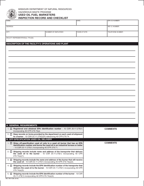 Form MO780-1526  Printable Pdf