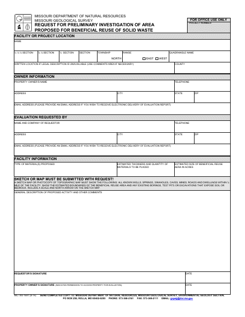 Form MO780-1691  Printable Pdf