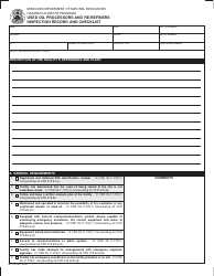 Document preview: Form MO780-1521 Used Oil Processors and Re-refiners Inspection and Record Checklist - Missouri