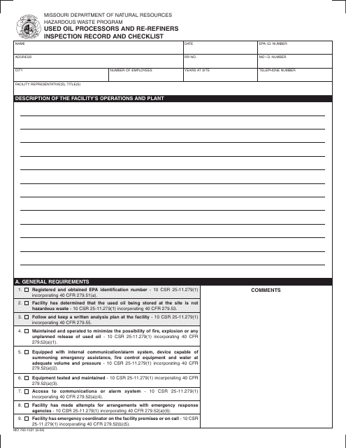 Form MO780-1521 Printable Pdf