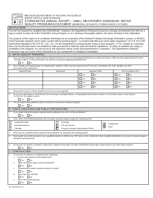 Form MO780-2049 Printable Pdf