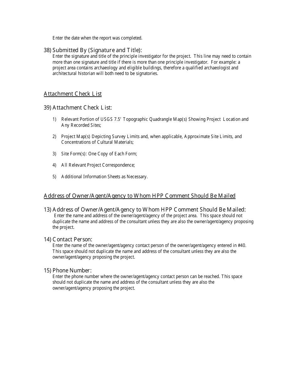 Instructions for Form MO780-1718 Section 106 Survey Memo - Missouri, Page 6