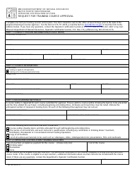 Document preview: Form MO780-1892 Request for Training and Course Approval - Missouri