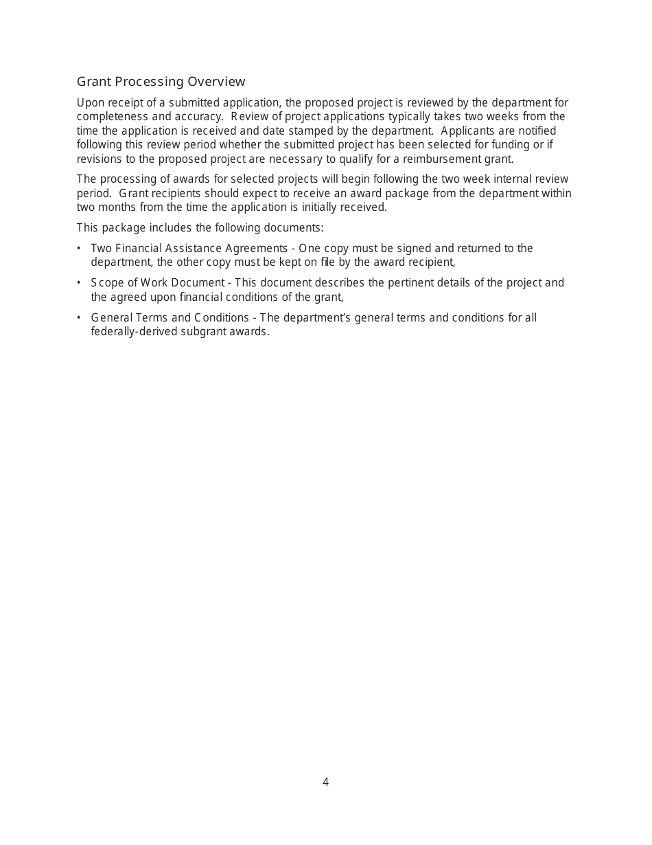 Instructions for Form MO780-2163 Application for Source Water Protection Development and Implementation Grant - Missouri, Page 4