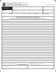 Document preview: Form MO780-1617 Compliance & Operational Inspection - Missouri