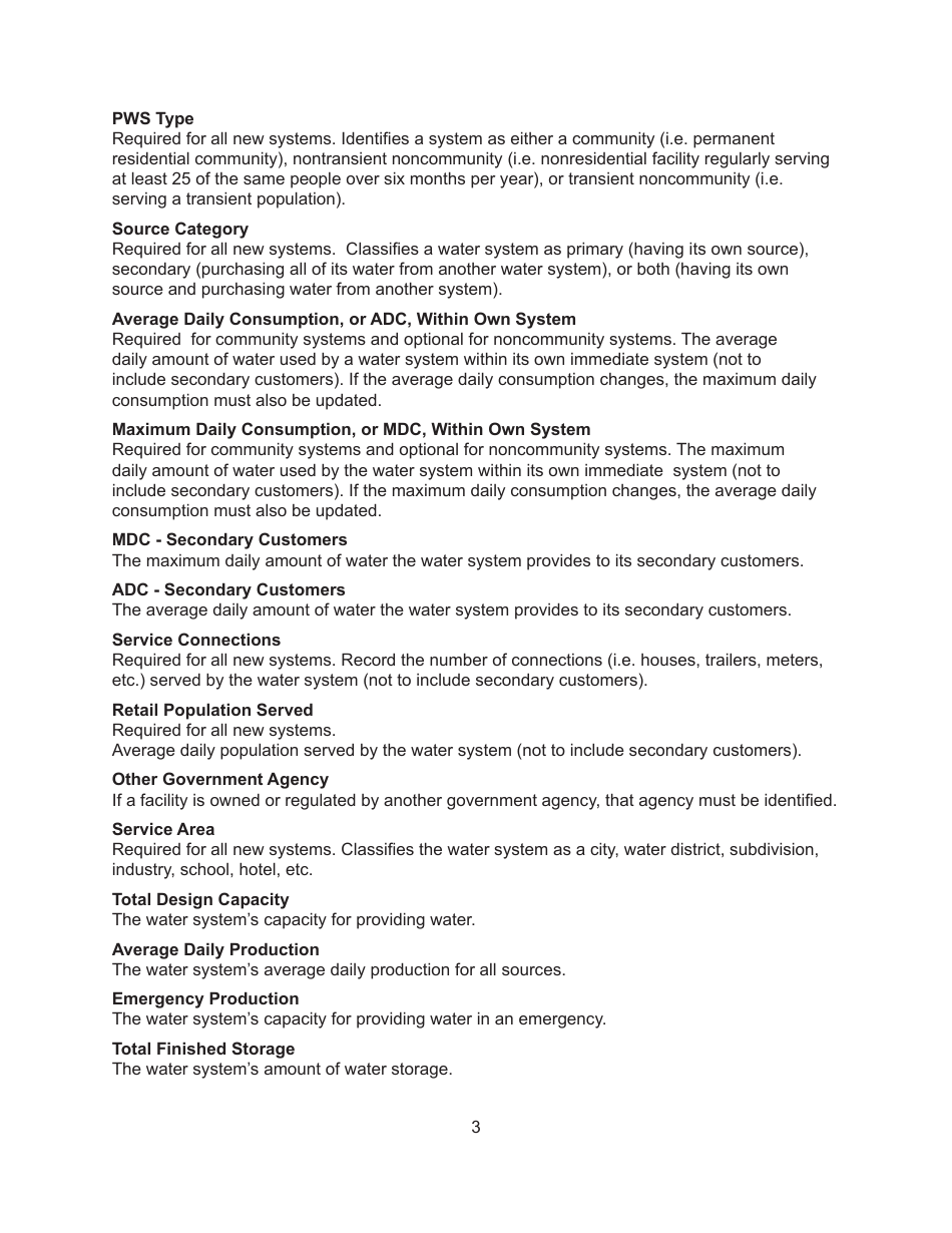 Instructions for Form MO780-1231, 1 Inventory Public Water System Record - Missouri, Page 3
