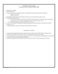 Form MO780-0181 Variance Application - 644.061 Rsmo 1986 - Missouri, Page 3