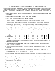 Form MO780-2208 &quot;Monthly Uv Operation Report&quot; - Missouri, Page 2