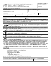 Form MO780-2607 &quot;Seasonal Public Water System Start-Up Procedures Certification Form&quot; - Missouri