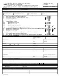 Form MO780-0725 (F) &quot;Application for Approval or Permit for Concentrated Animal Feeding Operation (Cafo)&quot; - Missouri